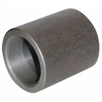 This threaded high-pressure pipe fitting connects two female NPT threaded pipes in a straight line. It is used in industrial hydraulic, pneumatic, and fluid-handling systems where a leak-resistant joint is required at pressures up to 3,000 psi @ 100° F