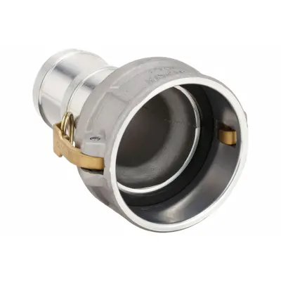 DIXON VALVE & COUPLING Cam and Groove Coupling: 4 in Coupling Size, 3 in Hose Fitting Size, 7 5/8 in Overall Lg - Type C Aluminum Cam & Groove Fittings