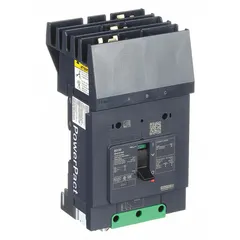 This 30 A, 3-pole B-Frame molded case circuit breaker provides overcurrent protection in electrical distribution systems. Rated 25kA at 277/408V AC and 525V AC, it features a fixed instantaneous trip, ABC phase connection, and I-Line ON End terminal connection. Suitable for branch-circuit protection in commercial and industrial power panels.