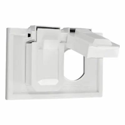 LEVITON Wall Plate: Duplex Outlet, 2 Gang - General Purpose Wall Plates