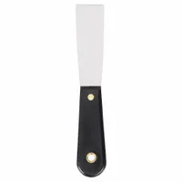 WESTWARD Scraper: Bld. Mat. Carbon Steel, Hdl. Mat. Polypropylene, Stiff, Tapered Bld. Shape (MPN 13A663)
