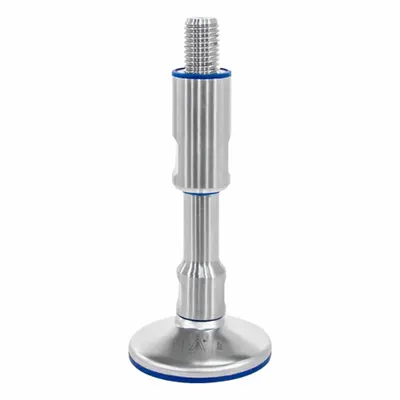 JW WINCO Hygienic Male Leveling Mount, M12 Thread, 60 mm, 9 kN Capacity - Hygienic Male Leveling Mounts