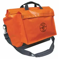 KLEIN TOOLS Tool Bag: 24 in W x 10 in D x 20 in H, Orange, Polyester, 1 Pockets, 1 Inside Pockets (MPN 5181ORA)