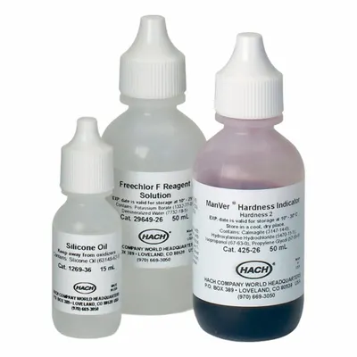HACH Phenol Red Indicator Solution: 50 mL Volume, Liquid, Bottle, Solution, 21126 - Ion Specific Standards