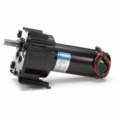 LEESON Gearmotor: Parallel, 90V DC, TENV, 51 RPM, 130 in-lb Max Torque, 35:1, 1.4 A - Parallel Shaft DC Gearmotors