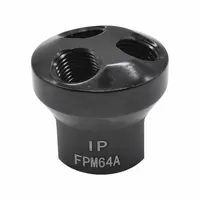 INTERSTATE PNEUMATICS Pipe Manifold Fitting: Inline, Round, Aluminum, 3/8 in Quick-Disconnect Insert (MPN FPM64A)