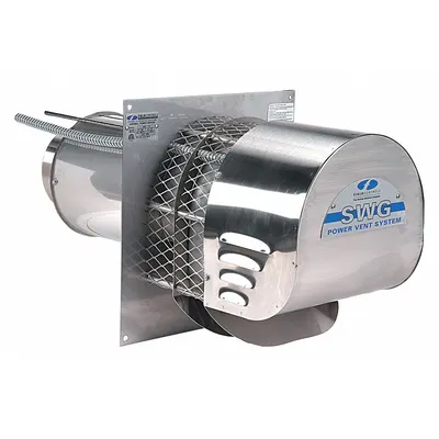 FIELD CONTROLS Power Venter: For Furnaces, For 4 in to 5 in Pipe, 0.004 cfm @ 0.0 in SP - Pipe-Mount Exhaust Draft Inducers