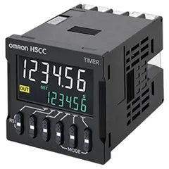 DIN-rail or surface-mounted digital timer relay with multiple delay functions: Power ON delay, Flicker, Interval, and ON/OFF-duty-adjustable flicker. Accepts 24-240VAC/VDC input and 12-48VDC coil voltage. Contact ratings: 5A at 250VAC and 5A at 30VDC. Suitable for sequencing, cycling, and timing control in industrial automation and process systems.