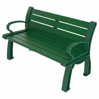 ULTRASITE Heritage Outdoor Bench: Heritage, 48 in Overall Lg, 30 in Overall Ht, Green, Green (MPN PB 4GREGFHER)