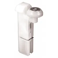 PRIME-LINE Roller Assembly: Roller Assembly, 2 3/8 in Overall Ht, 5/8 in Overall Lg, White, 1 PR (MPN B 543)