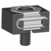 MITEE-BITE Single Wedge Clamp: Stainless Steel, Smooth Face, 5/16"-18 Bolt (MPN 47103)