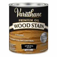 VARATHANE Wood Stain: Wood Stain, Interior, Oil, 1 qt Container Size, Wood, Satin, Spring Oak (MPN 211715H)