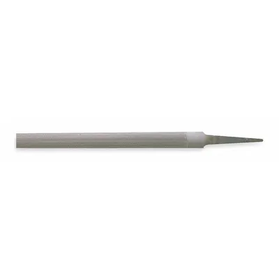 NICHOLSON Machinists File: Double-Cut/Single-Cut, Single Edge Cut, Second Cut, 8 in Lg without Tang - Double-Cut & Single-Cut Half-Round Files