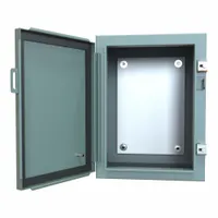 HAMMOND Electrical Enclosure: Steel, 16 in x 12 in x 10 in, NEMA 12/13, w/Panel, Solid Cover, Hinged (MPN 1418B10)
