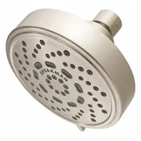 SPEAKMAN Fixed Showerhead: Echo, 2 gpm Fixed Showerhead Flow Rate, Plastic, Brushed Nickel Finish (MPN S-4200-BN-E2)