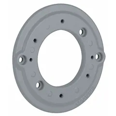Gray aluminum adapter plate for V Series hazardous location splice boxes and enclosures. Measures 5 1/2 inches in length. Designed for suspended mounting in environments where flammable gases, vapors, or combustible dusts may be present.