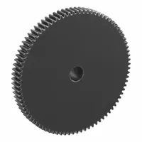 Spur Gear: Module m 1, 85 Teeth, 10 mm Bore Dia, Black Oxide Coated Carbon Steel, 20° Pressure Angle (MPN SS1-85)