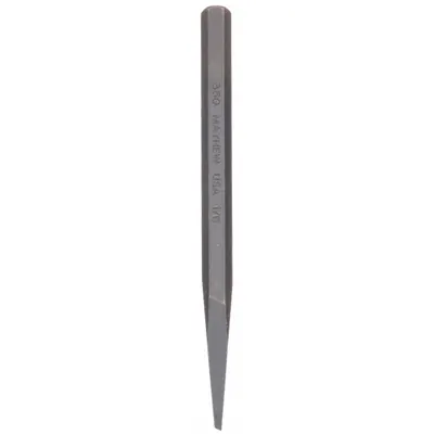 MAYHEW Diamond Point Chisel, 1/2 in Blade, 7 in Overall, Plain Grip - Diamond-Point Chisels