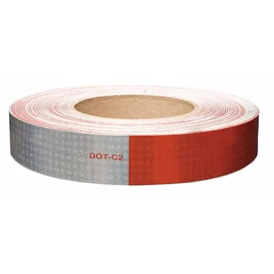 ORALITE Reflective Tape: Construction/Emergency Vehicles/Trucks and Trailers, Red/White - Vehicle Reflective Tapes