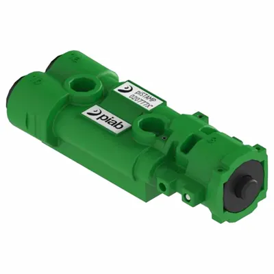 PIAB Vacuum Generator: piSTAMP, (2) COAX MICRO Ti05, 1/4 in Tube Female, 1.48 scfm - Piab piSTAMP In-Line Vacuum Generators