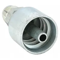 PARKER Hydraulic Crimp Fitting: Steel x Steel, Straight, -12 For Hose Dash Size, Male x Genderless (MPN 10343-12-12)