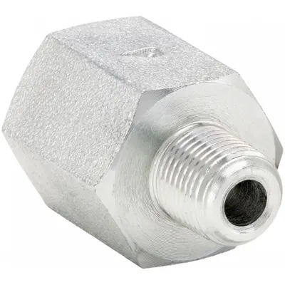 PARKER Metal Pipe Straight: Straight, Steel, 1/16 in x 1/8 in - Hydraulic Threaded Extreme-Pressure Pipe Fittings
