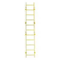 TRI-ARC Ladder,Steel,Standard Fixed,11-Rung: 11 ft Overall Ht, 25 in Overall Wd, Steel, 11 Rungs (MPN WLFS0111-Y)