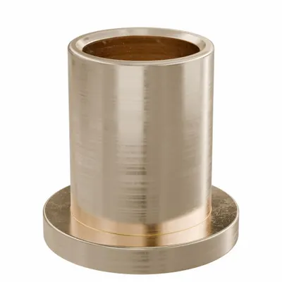 OILITE Flanged Sleeve Bearing: Bronze, SAE 841, 1/2 in Bore, 5/8 in OD, 7/8 in Lg - Lubricated General Purpose Metallic Flanged Sleeve Bearings