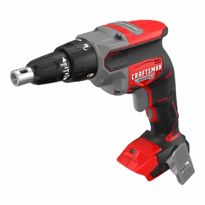 CRAFTSMAN Screwgun: 1/4 in Drive Size, 4,400 RPM No Load Speed, Brushless, 20 V DC Volt - Craftsman Cordless Screw Guns