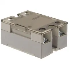 Surface-mounted solid state relay with phototriac AC output, Form A switch configuration, and finger-safe screw clamp terminals. DC input current range 17.4 to 35 A, output voltage 24 to 240V AC, maximum output current 20 A (35 A without heat sink). Suitable for switching AC loads in industrial control panels and automation systems.