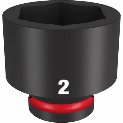 MILWAUKEE Standard Impact Socket: 3/4 in Drive Size, SAE, 2 in Socket Size, 6-Point - 3/4" Drive Impact Sockets