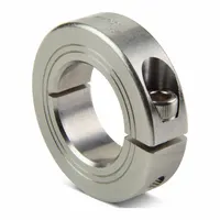 RULAND MANUFACTURING Shaft Collar: 1-Piece, Metric with Inch Bore, Round, Clamp-On, 7/16 in Bore Dia (MPN MCL-7E-SS)