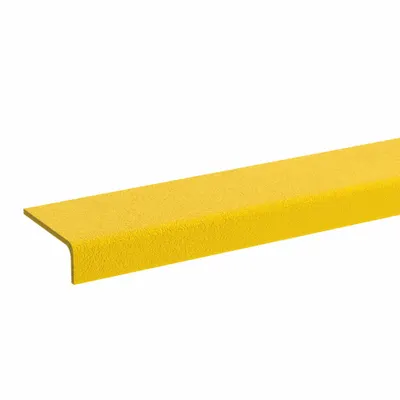 RUST-OLEUM Anti-Slip Stair Nosing: Full Coverage Grit, Fiberglass Reinforced Plastic - Full Coverage Grit Stair Nosings