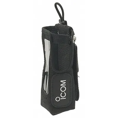 ICOM Case with Fixed Belt Clip: Fits Icom, For F3400DT/F7010T, Black, Nylon - ICOM-Compatible Carrying Accessories