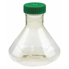 APPROVED VENDOR Fernbach Flask, Polycarbonate, 2.4 L, 81.15 fl oz, Sterile, Autoclavable, Graduated, with Closure