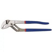 Tongue and Groove Plier: V, Groove Joint, 2 3/4 in Max Jaw Opening, 12 in Overall Lg, 1/2 in Jaw Wd