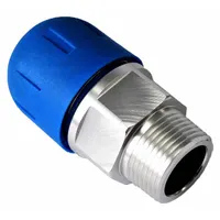RAPIDAIR Compression Fitting Adapter: 40 mm OD x 1 1/2 in Pipe Size, Compression x MNPT, Aluminum (MPN F4418)