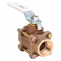 APOLLO Manual Two-Way Ball Valve: 2 in Size, Bronze, Straight, FNPT x FNPT, Full Port Ball Port (MPN 82LF14801)