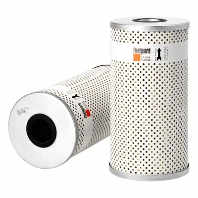 FLEETGUARD Oil Filter: 9 11/16 in Overall Ht, 9 11/16 in Overall Lg, 5 in Outside Dia - Cartridge Oil Filters