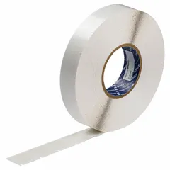 Vinyl, white matte precut label roll cartridge for wire identification. Measures 1 1/4 in x 1 in, suitable for 16 AWG to 6 AWG wire gauge. Compatible with Wraptor A6200 printer series; requires A62-R4300 ribbon. Used for marking cables in electrical panels, machinery, and control systems.