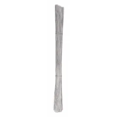 SEE ALL INDUSTRIES Tag Fastener: Wire, 0.018 in Wire Dia, 12 in Lg, Steel, Silver, Galvanized - Wire for Tags