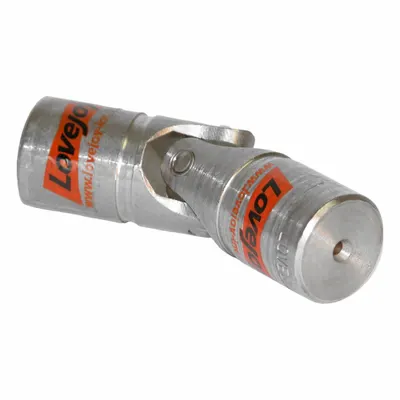 LOVEJOY Universal Joint: Carbon Steel, D-14, Solid, 9 1/16 in Overall Lg, 3 in Outside Dia - General Purpose Universal Joints for Machining