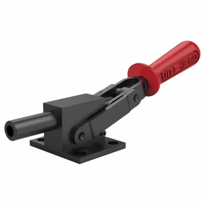 DE-STA-CO Straight-Line Action Clamp: Flange Base Mounting, Std Horizontal Handle - Standard Straight-Line Toggle Clamps