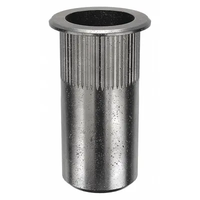 AVK Rivet Nut: M12-1.75 Thread Size, 38 mm Overall Lg, 17.4 mm Insert Dia, Round - Twist-Resistant Rivet Nuts