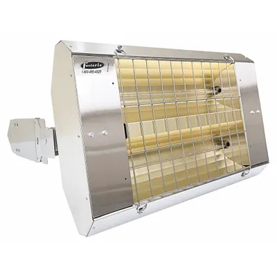 FOSTORIA Infrared Quartz Electric Heater: 3200 W Watt Output, 480V AC, 1 Phase, Hardwired - Indoor/Outdoor Suspended Infrared Radiant Electric Ceiling Heaters