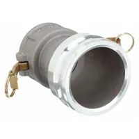 Cam and Groove Adapter: 100 psi Max. Working Pressure @ 70 F, 7 in Overall Lg, Nitrile (MPN 3040-DA-AL)