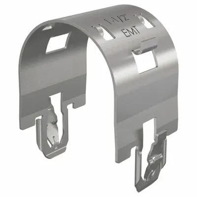 EMT Condiut Clamp: Spring Steel, SST (Dakota ProTect Wet/Dry: 1000hr) - Snap-in EMT Conduit Clamps