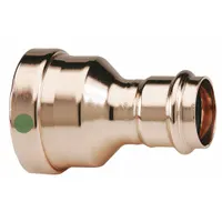 VIEGA PROPRESS Crimp Fitting: Straight, 3 in CTS x 2 1/2 in CTS size, Press-fit x Press-fit, Copper (MPN 20715)