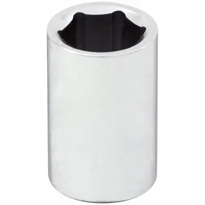 WESTWARD Socket: Metric, 1/4 in Drive Size, 10 mm Socket Size, 6-Point, Std, Chrome - 1/4" Drive Hand Sockets