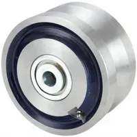 APPROVED VENDOR Track Wheel: 8 in Wheel Dia., 3 in Wheel Wd, 6,000 lb Load Capacity, Steel, V-Groove (MPN VFT-0830-12)